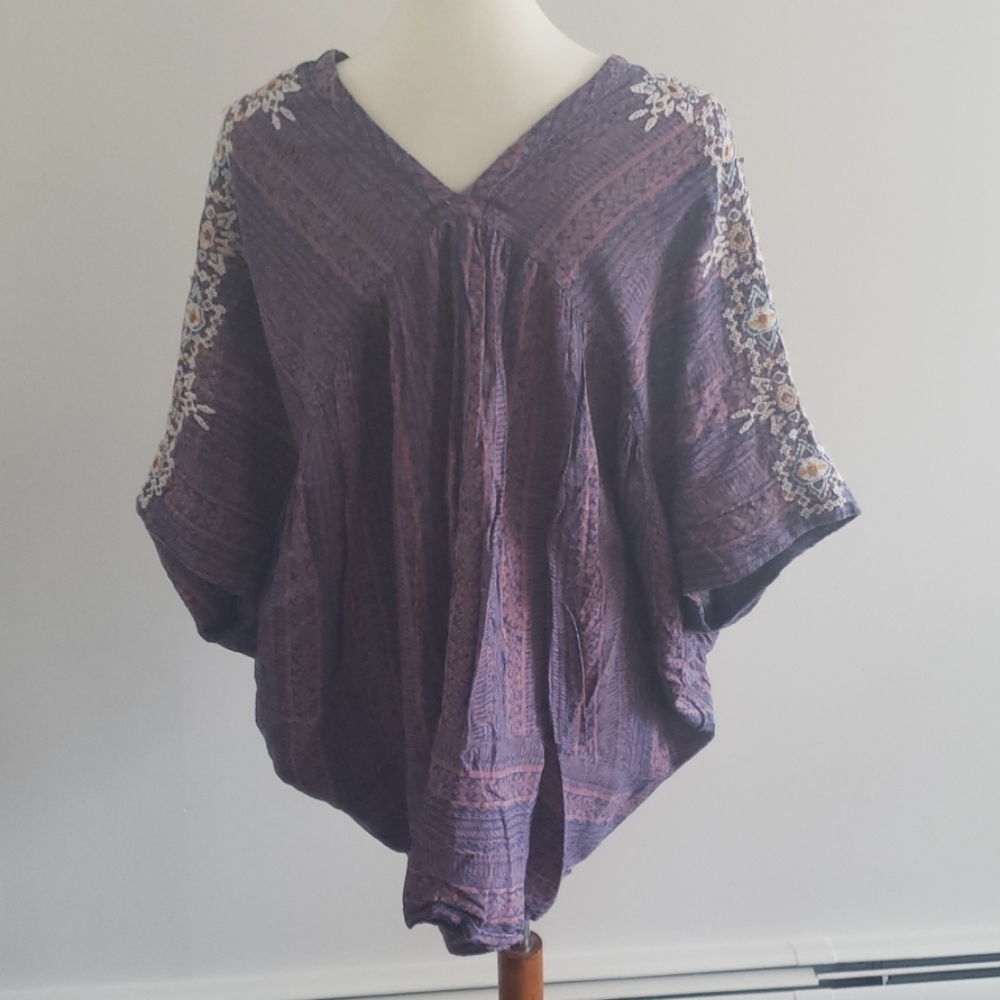 Free People Embroidered Poncho - Picture 4 of 6